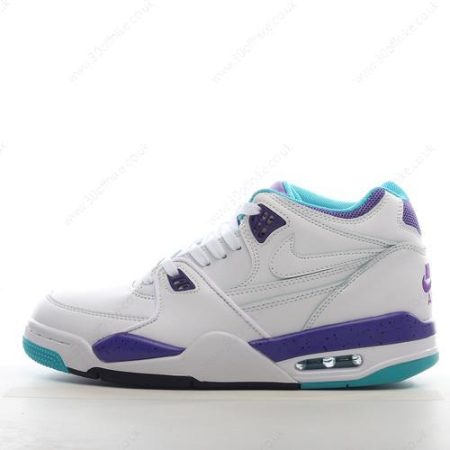 Nike Air Flight Mens and Womens Shoes White Purple Blue lhw