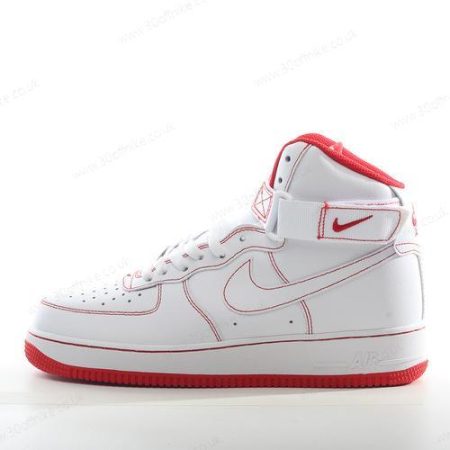 Nike Air Force High Mens and Womens Shoes White Red CV lhw