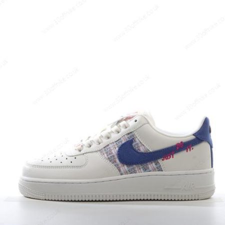 Nike Air Force Low LX Mens and Womens Shoes White Blue FJ lhw