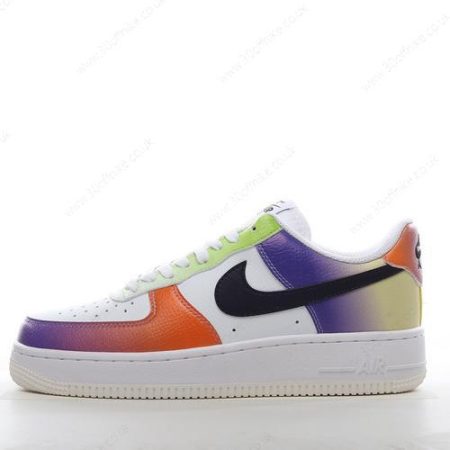 Nike Air Force Low Mens and Womens Shoes White Black Orange FD lhw