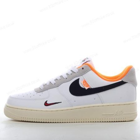 Nike Air Force Low Mens and Womens Shoes White Orange Black DX lhw