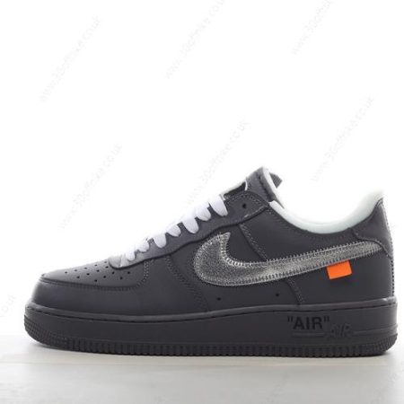 Nike Air Force Low Off White Mens and Womens Shoes Black AV lhw