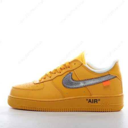 Nike Air Force Low Off White Mens and Womens Shoes Silver Yellow DD lhw