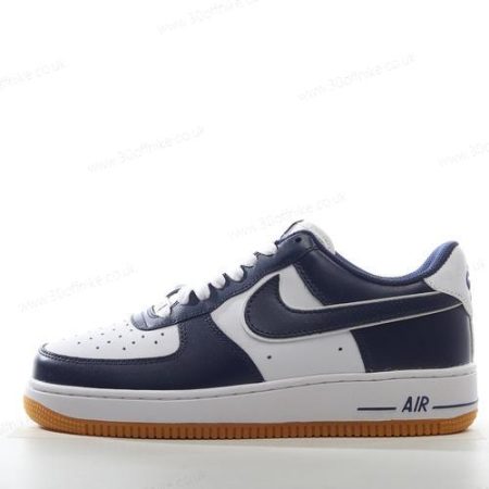 Nike Air Force Low Mens and Womens Shoes Navy Brown DQ lhw