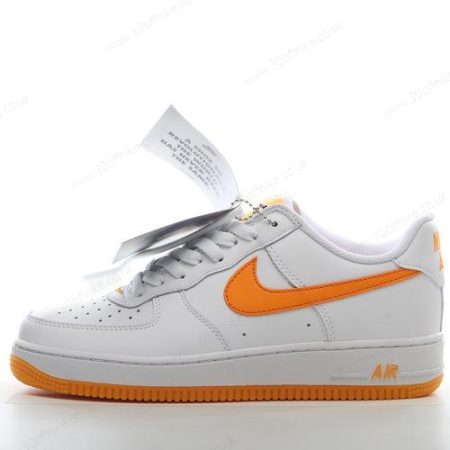Nike Air Force Low Retro QS Mens and Womens Shoes Gold White Yellow FD lhw