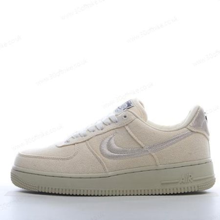 Nike Air Force Low Stussy Mens and Womens Shoes White CZ lhw