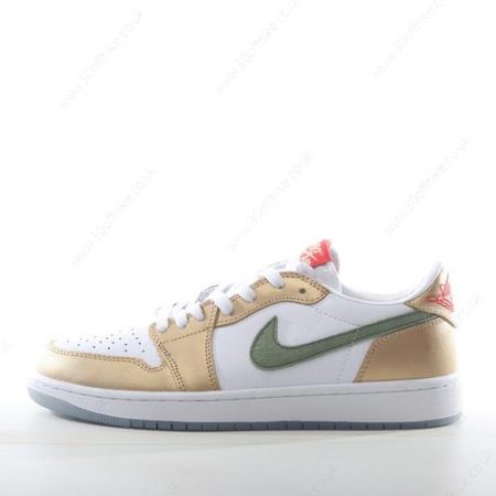 Nike Air Jordan Low OG Mens and Womens Shoes Green Gold FQ lhw