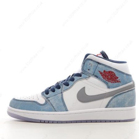 Nike Air Jordan Mid Mens and Womens Shoes Blue Red Grey DN lhw