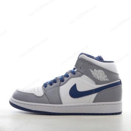 Nike Air Jordan Mid Mens and Womens Shoes Grey White Blue DQ lhw