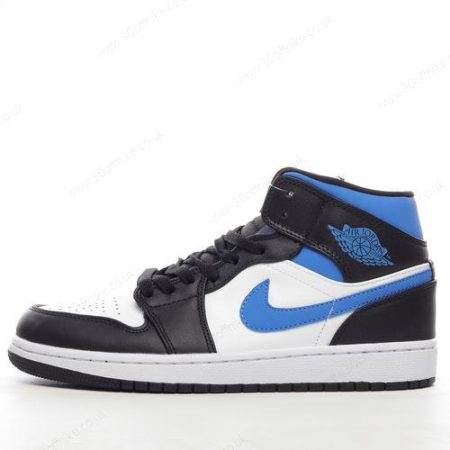 Nike Air Jordan Mid Mens and Womens Shoes White Blue Black lhw