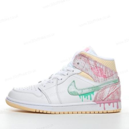 Nike Air Jordan Mid Mens and Womens Shoes White Green Pink DD lhw