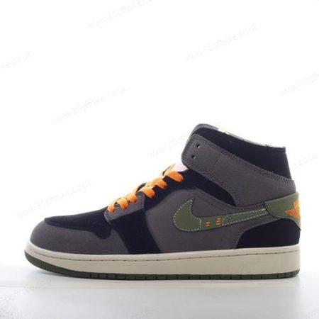 Nike Air Jordan Mid SE Mens and Womens Shoes Black Orange Green White FD lhw