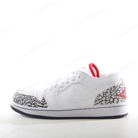 Nike Air Jordan Phat Low Mens and Womens Shoes White Red Grey lhw