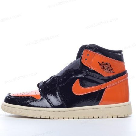Nike Air Jordan Retro High Mens and Womens Shoes Black Orange lhw