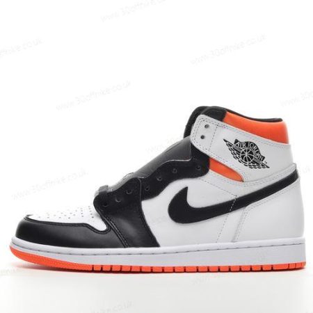 Nike Air Jordan Retro High Mens and Womens Shoes White Orange Black lhw