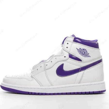 Nike Air Jordan Retro High Mens and Womens Shoes White Purple CD lhw