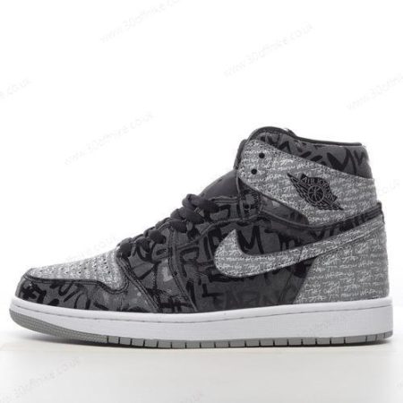 Nike Air Jordan Retro High OG Mens and Womens Shoes Black White Grey lhw