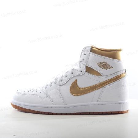 Nike Air Jordan Retro High OG Mens and Womens Shoes Gold White FD lhw