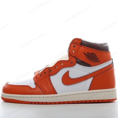 Nike Air Jordan Retro High OG Mens and Womens Shoes White Orange DO lhw