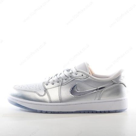 Nike Air Jordan Retro Low Golf Mens and Womens Shoes Silver White FD lhw