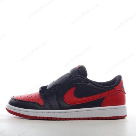 Nike Air Jordan Retro Low Mens and Womens Shoes Black Red lhw