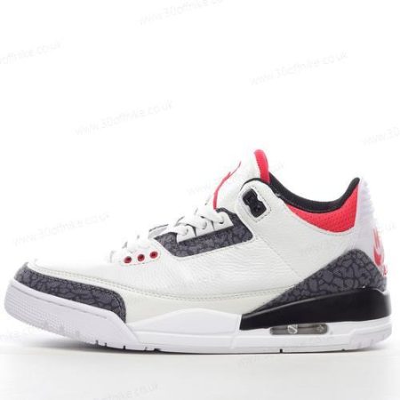 Nike Air Jordan Retro Mens and Womens Shoes White Black Red CZ lhw