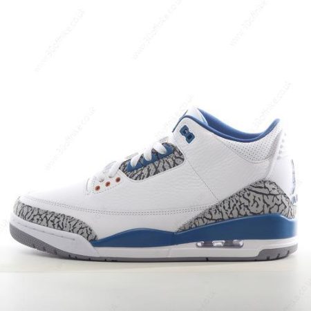 Nike Air Jordan Retro Mens and Womens Shoes White Grey Blue CT lhw