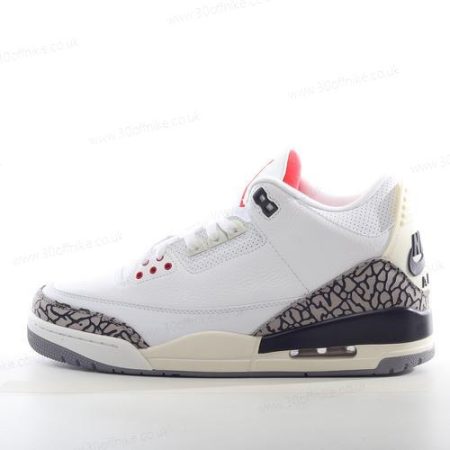 Nike Air Jordan Retro Mens and Womens Shoes White Grey Red lhw