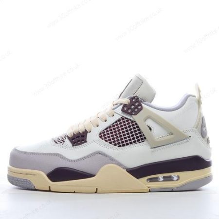 Nike Air Jordan Retro Mens and Womens Shoes White Purple Brown Q lhw