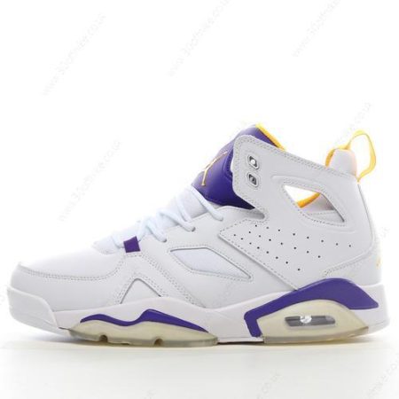 Nike Air Jordan Flight Club Mens and Womens Shoes White Purple Gold DC lhw