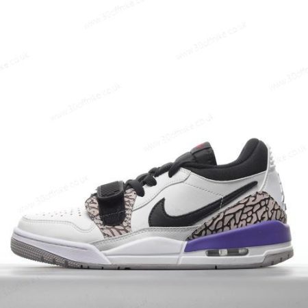 Nike Air Jordan Legacy Low Mens and Womens Shoes White Purple Black Gold CD lhw