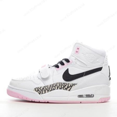 Nike Air Jordan Legacy Mens and Womens Shoes White Black Pink AT lhw