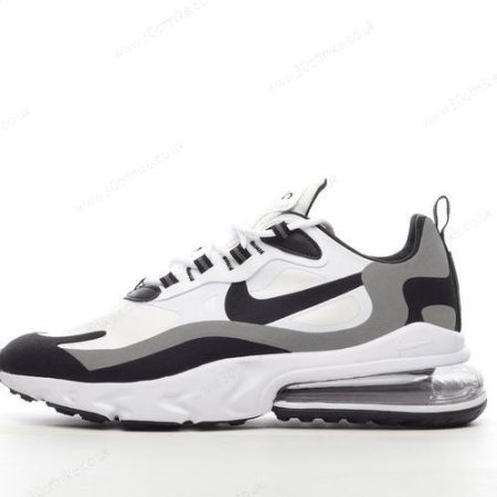Nike Air Max React Mens and Womens Shoes White Black CT lhw