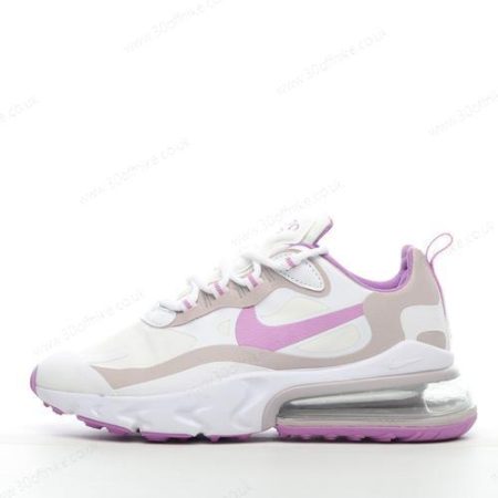 Nike Air Max React Mens and Womens Shoes White Violet CZ lhw