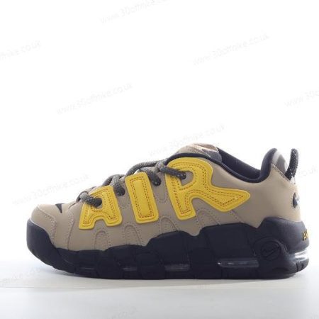Nike Air More Uptempo Low Mens and Womens Shoes Black Yellow Brown FB lhw