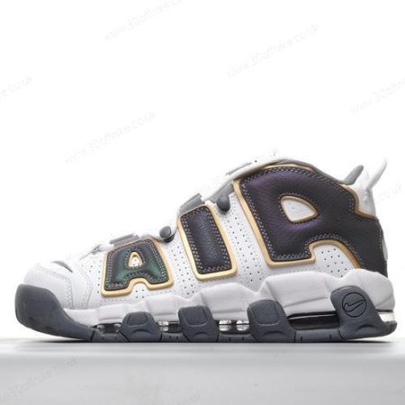 Nike Air More Uptempo Mens and Womens Shoes White Gray Gold CQ lhw