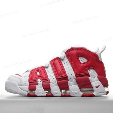 Nike Air More Uptempo Mens and Womens Shoes White Red lhw