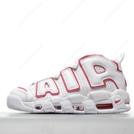 Nike Air More Uptempo Mens and Womens Shoes White Red lhw