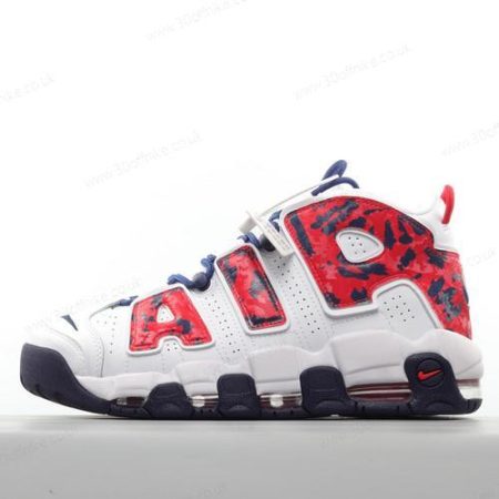 Nike Air More Uptempo Mens and Womens Shoes White Red Blue CZ lhw