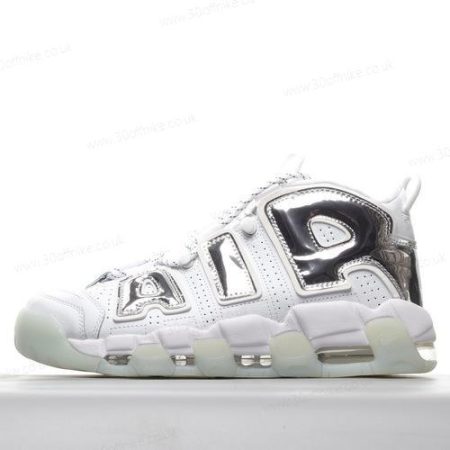 Nike Air More Uptempo Mens and Womens Shoes White Silver lhw