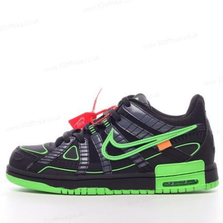Nike Air Rubber Dunk Low Mens and Womens Shoes Black White Green CU lhw