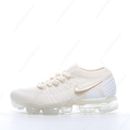 Nike Air VaporMax Mens and Womens Shoes White Gold lhw
