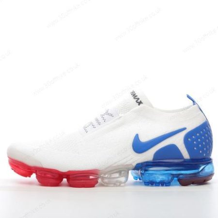 Nike Air VaporMax Flyknit Moc Mens and Womens Shoes White Blue Red AH lhw