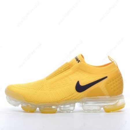 Nike Air VaporMax Flyknit Moc Mens and Womens Shoes Yellow Black AJ lhw