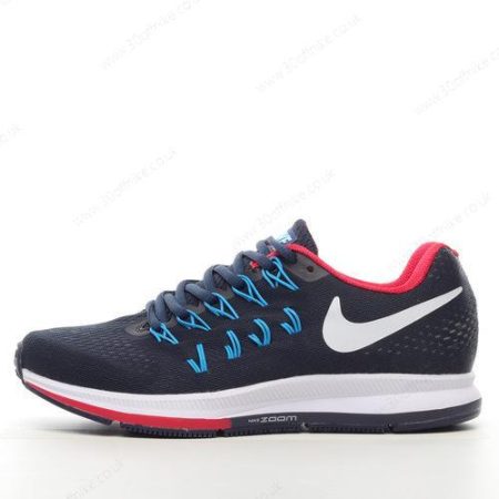 Nike Air Zoom Pegasus Mens and Womens Shoes Blue Black White Red lhw