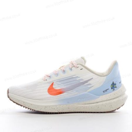 Nike Air Zoom Winflo Mens and Womens Shoes White Blue Orange DX lhw