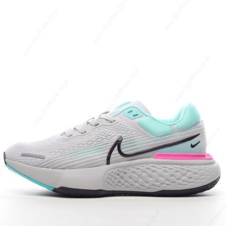 Nike Air ZoomX Invincible Run Flyknit Mens and Womens Shoes Grey Cyan Pink CT lhw