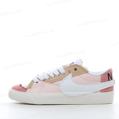 Nike Blazer Low Jumbo Mens and Womens Shoes White Pink DQ lhw