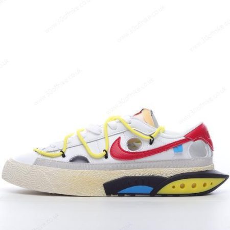 Nike Blazer Low x Off White Mens and Womens Shoes White Red DH lhw