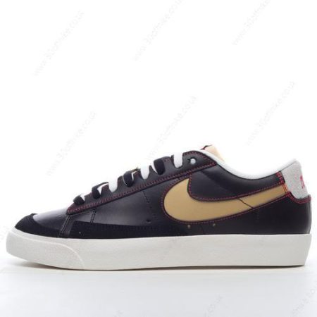 Nike Blazer Mid Mens and Womens Shoes Black Gold DH lhw